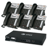 Syn248 Business Telephone System - System Bundle with (1) 4 Line Analog Gateway + (6) Desksets